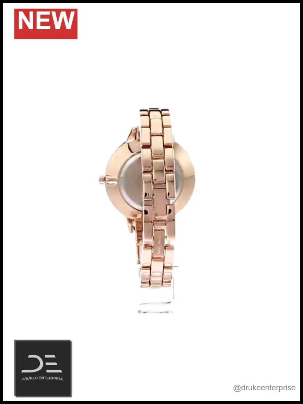 Floral Dial Bracelet Watch with Mineral Crystal